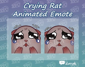 Rat Cry Emote // Twitch, Youtube, Discord Animated Emote