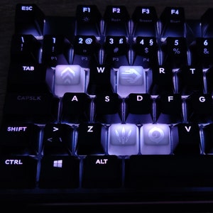 136 teclas de teclado Keycap Set, Cherry Mx PBT keycaps, Blue Black Keycaps,  EE. UU./Japonés/Español Versión, Cute Keycaps, ISO -  México
