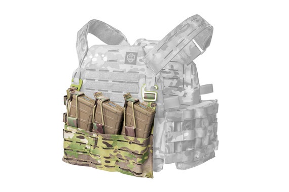 IDOGEAR Tactical for 556 223 Mag Pouch MOLLE Modular Triple Open Top Military MC | UK