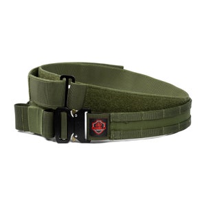 OD Green Tactical Quick Release Shooters Belt 1.75&quot; by Shield Concept - Tactical Belt - Heavy Duty Belt - Tactical Adjustable Belt