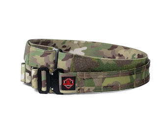 Multi Camo Tactical Shooters Quick Release Belt 1.75" by Shield Concept - Tactical Adjustable Belt - Tactical War Belt - Duty Belt