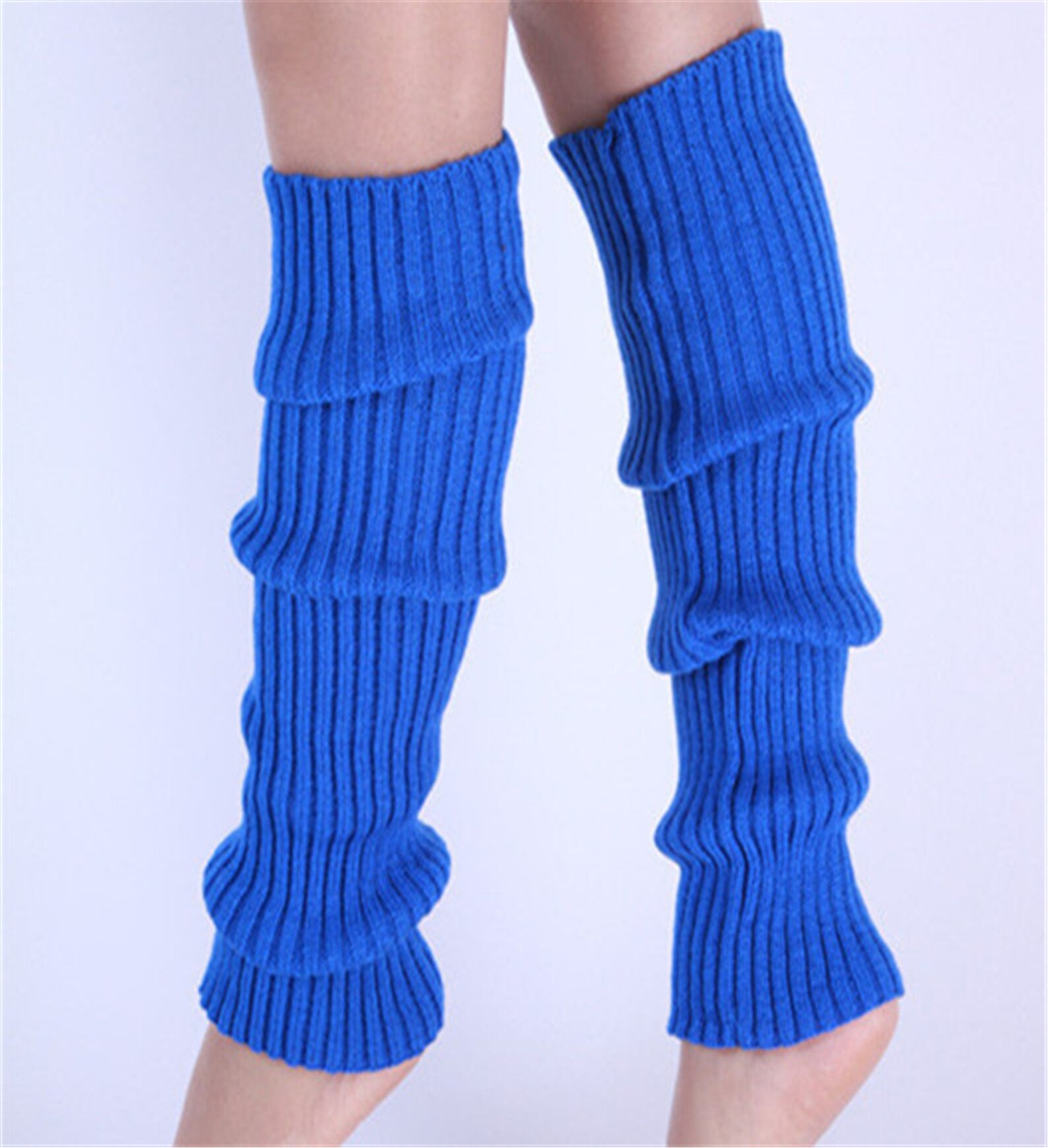 Knitted White Leg Warmers Knitting Wool Leg Warmerknitted Etsy