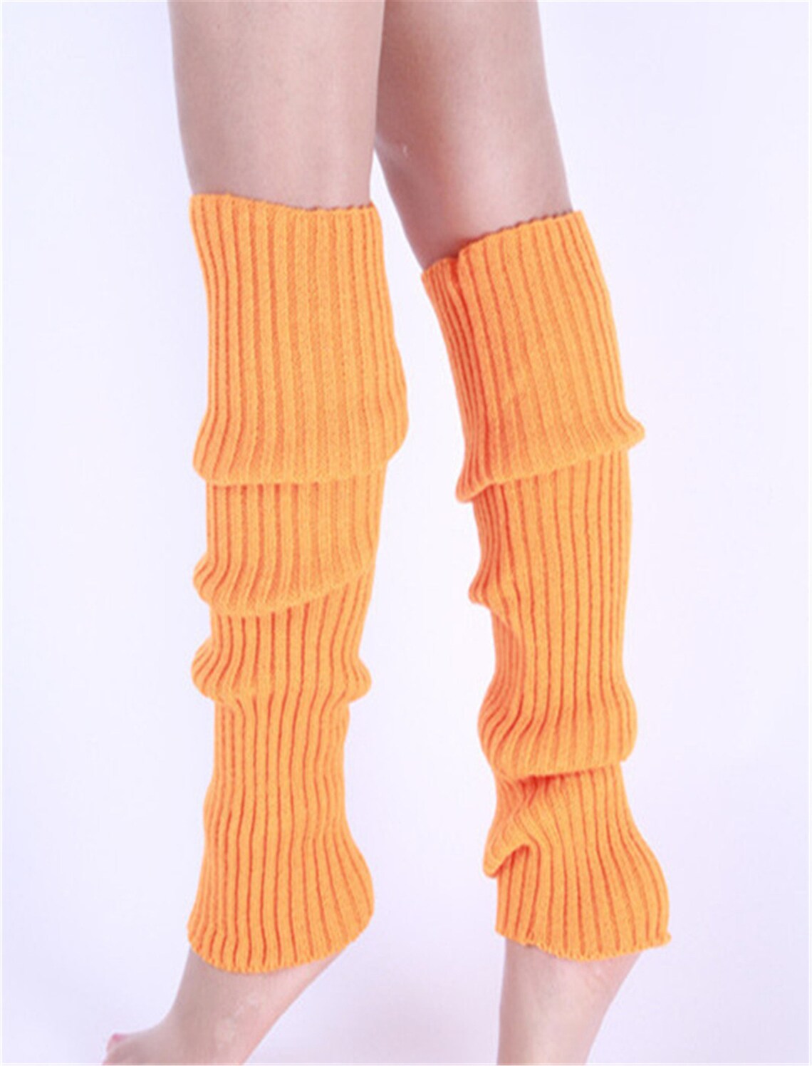 Knitted White Leg Warmers Knitting Wool Leg Warmerknitted Etsy