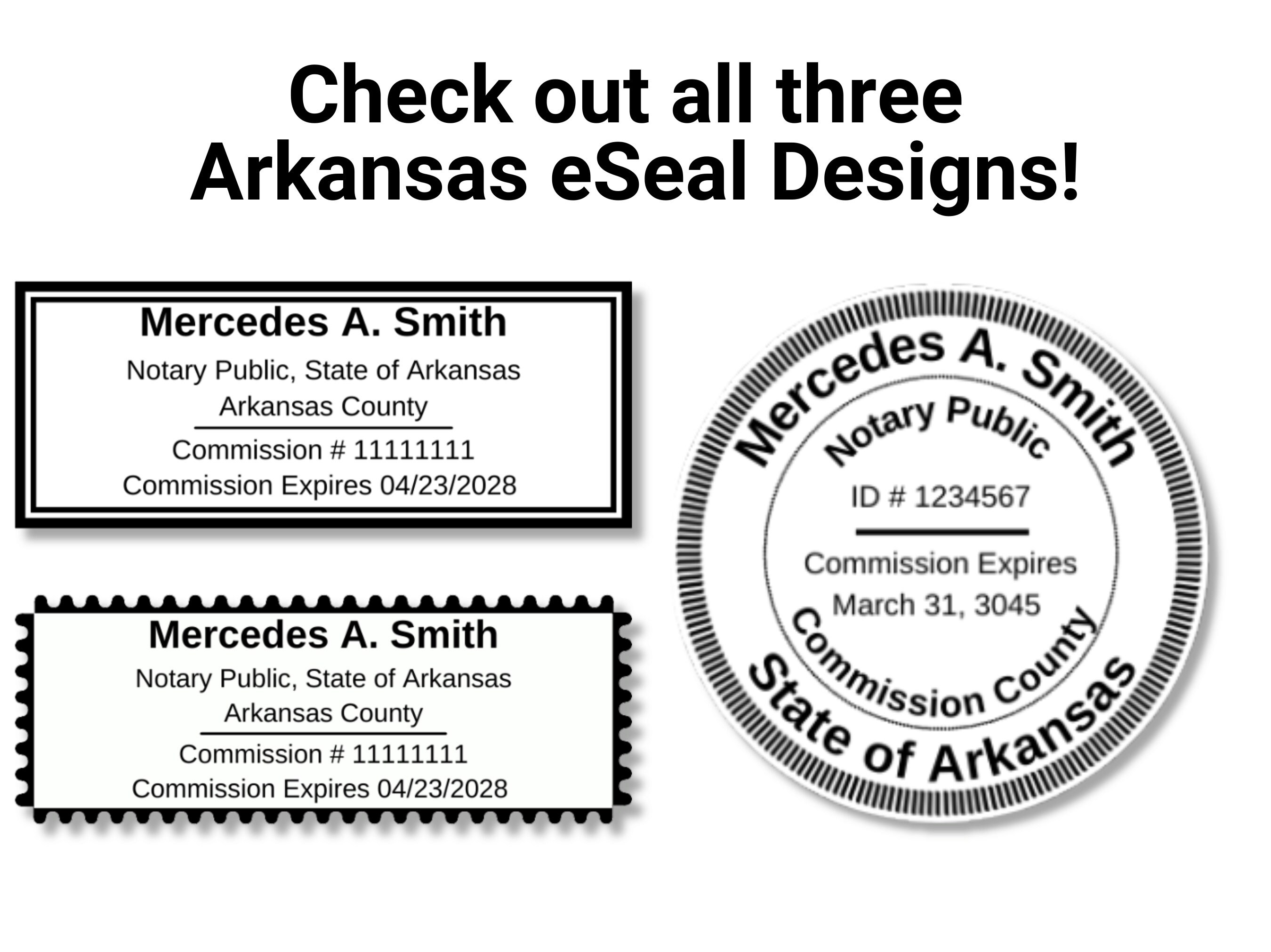 Arkansas Electronic Notary Public Seal, Digital Notary Stamp, Round - Etsy