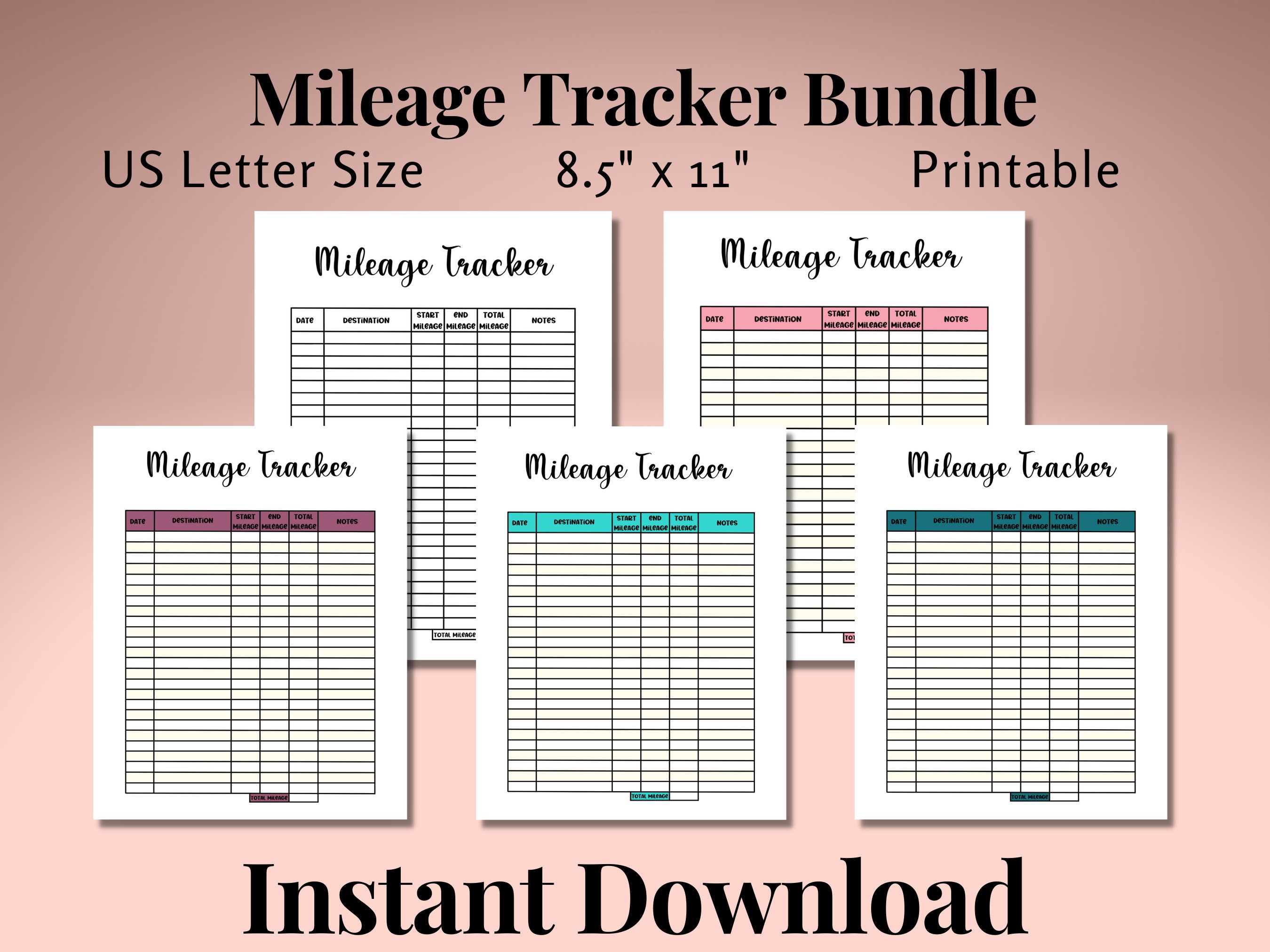 Calendars & Planners Taxes Binder Owner Organizer Log Book Mileage
