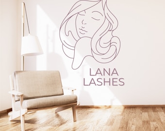 Wall Decal Wall Logo Personalized Beauty Salon