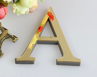 3D Wall Letters Company Sign Logo Gold Acrylic Wall Decoration Wall Sticker Business