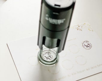 Personalized logo stamp for loyalty cards Bonus cards Customer cards