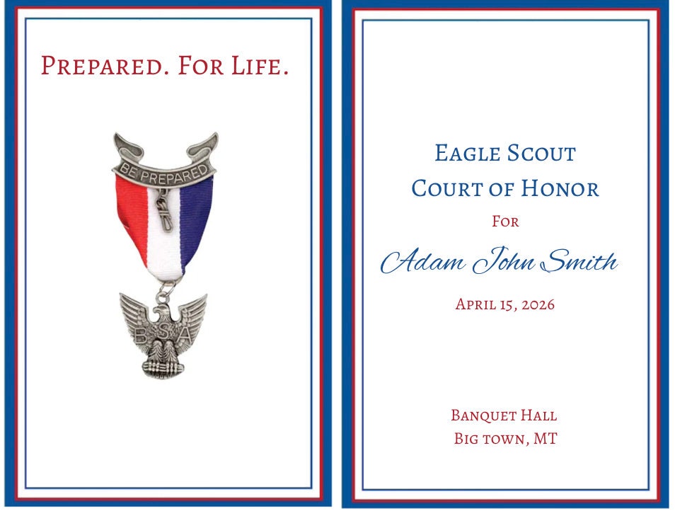 Eagle Scout Program Template