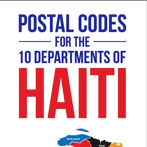 Postcodes voor de 10 departementen van Haïti