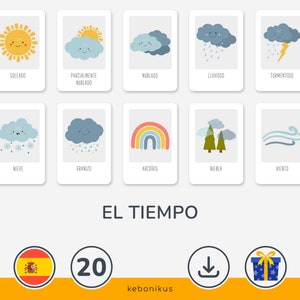 Tarjetas Educativas del Tiempo para Niños – Descarga las 20 Tarjetas del Tiempo Montessori para un Aprendizaje Divertido en Casa