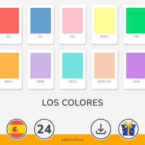 Tarjetas Educativas de los Colores para Niños – Descarga las 24 Tarjetas de los Colores Montessori para un Aprendizaje Divertido en Casa