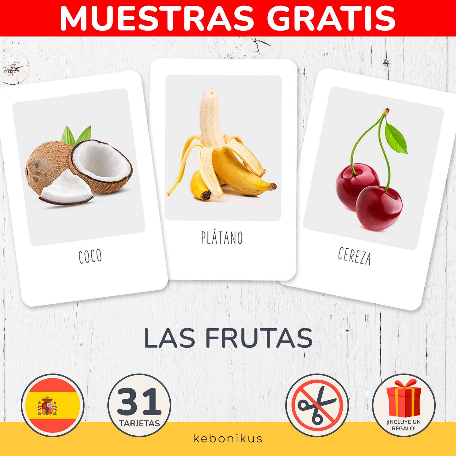 Tarjetas Educativas De Las Frutas Para Niños – Descarga Las 31 Tarjetas ...