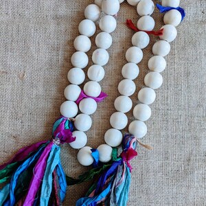 Farmhouse Wood Bead Garland, Authentic Beaded Garland, Boho Home Decor