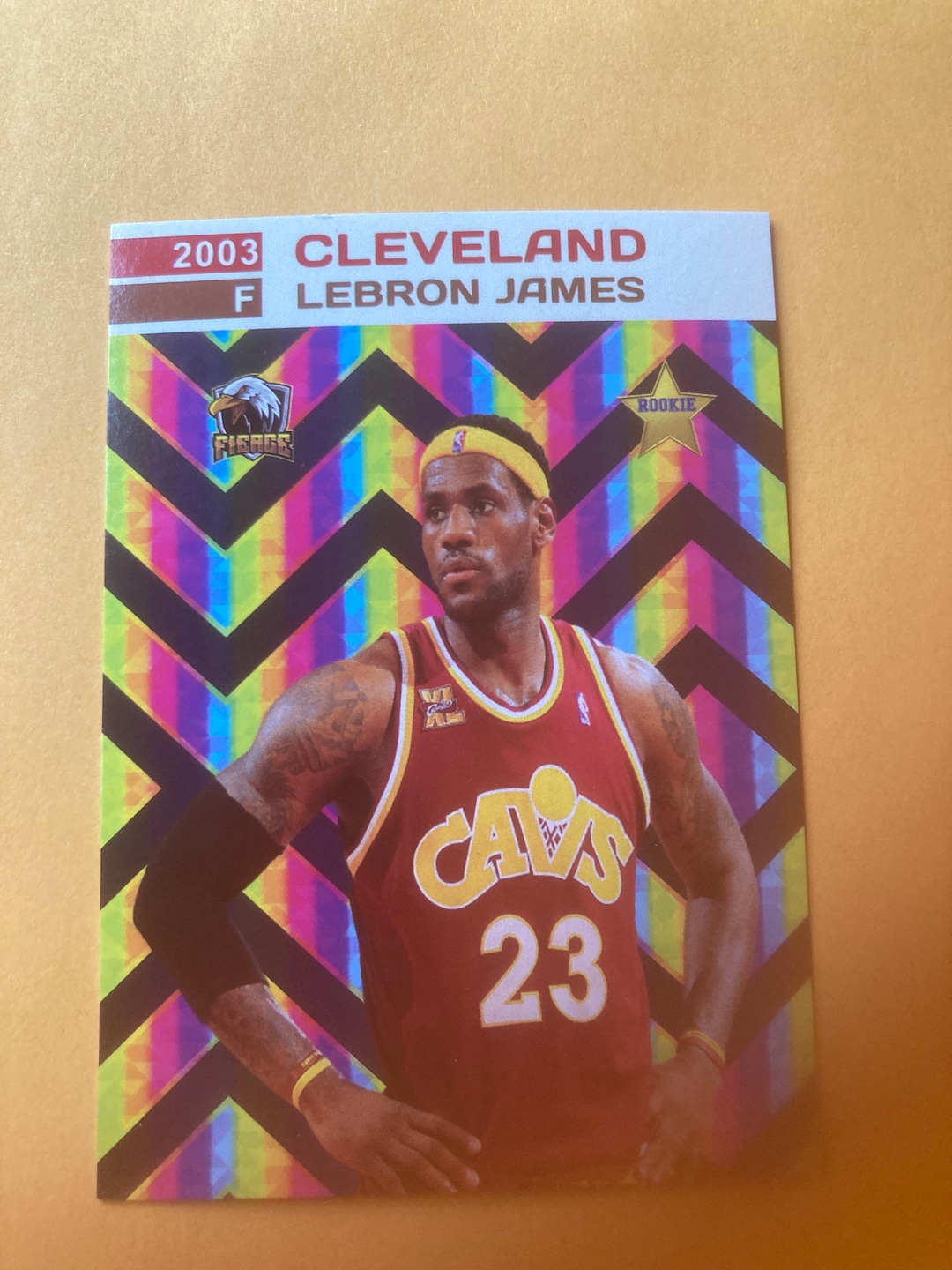 signed lebron james rookie card