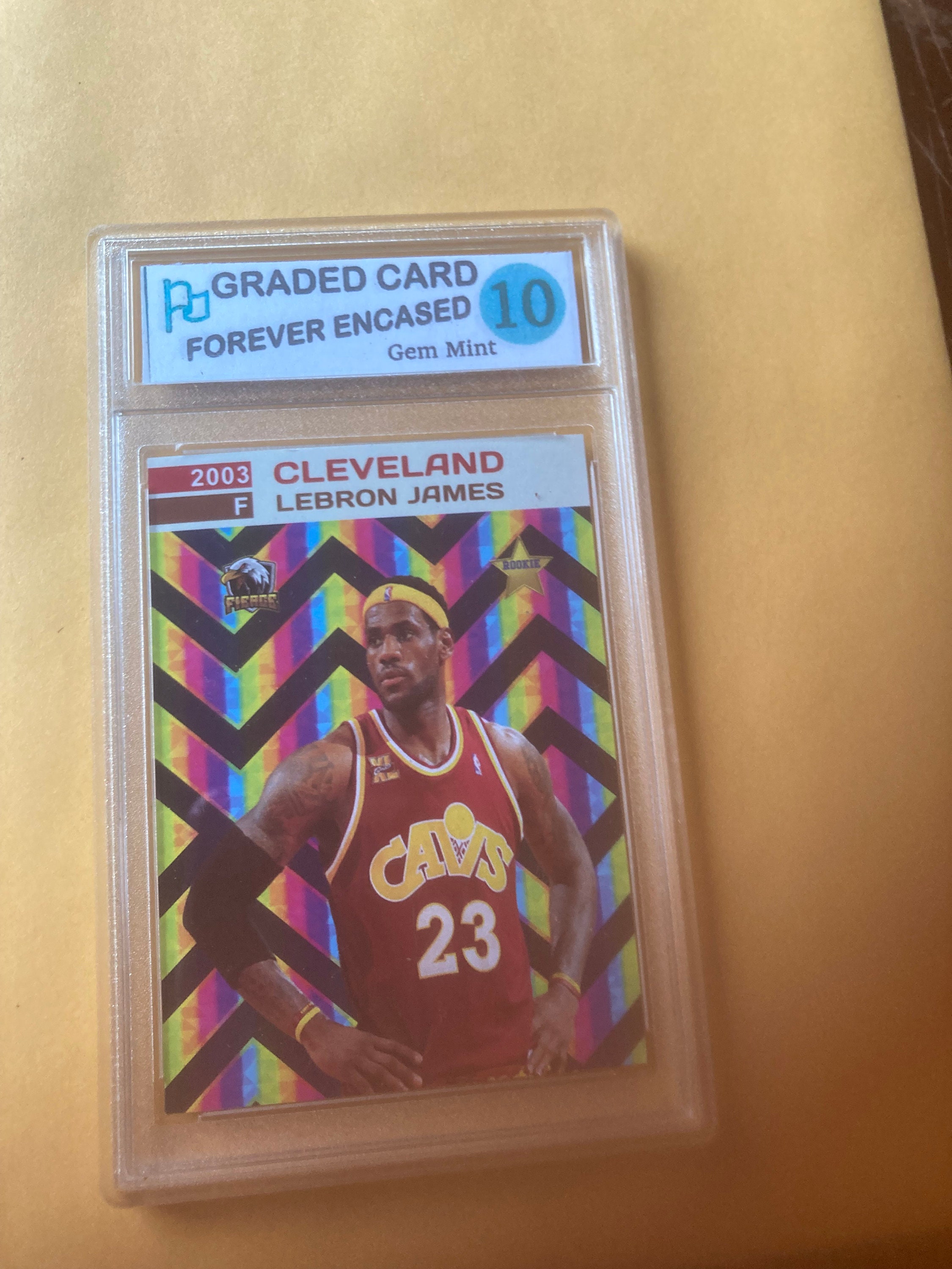 signed lebron james rookie card