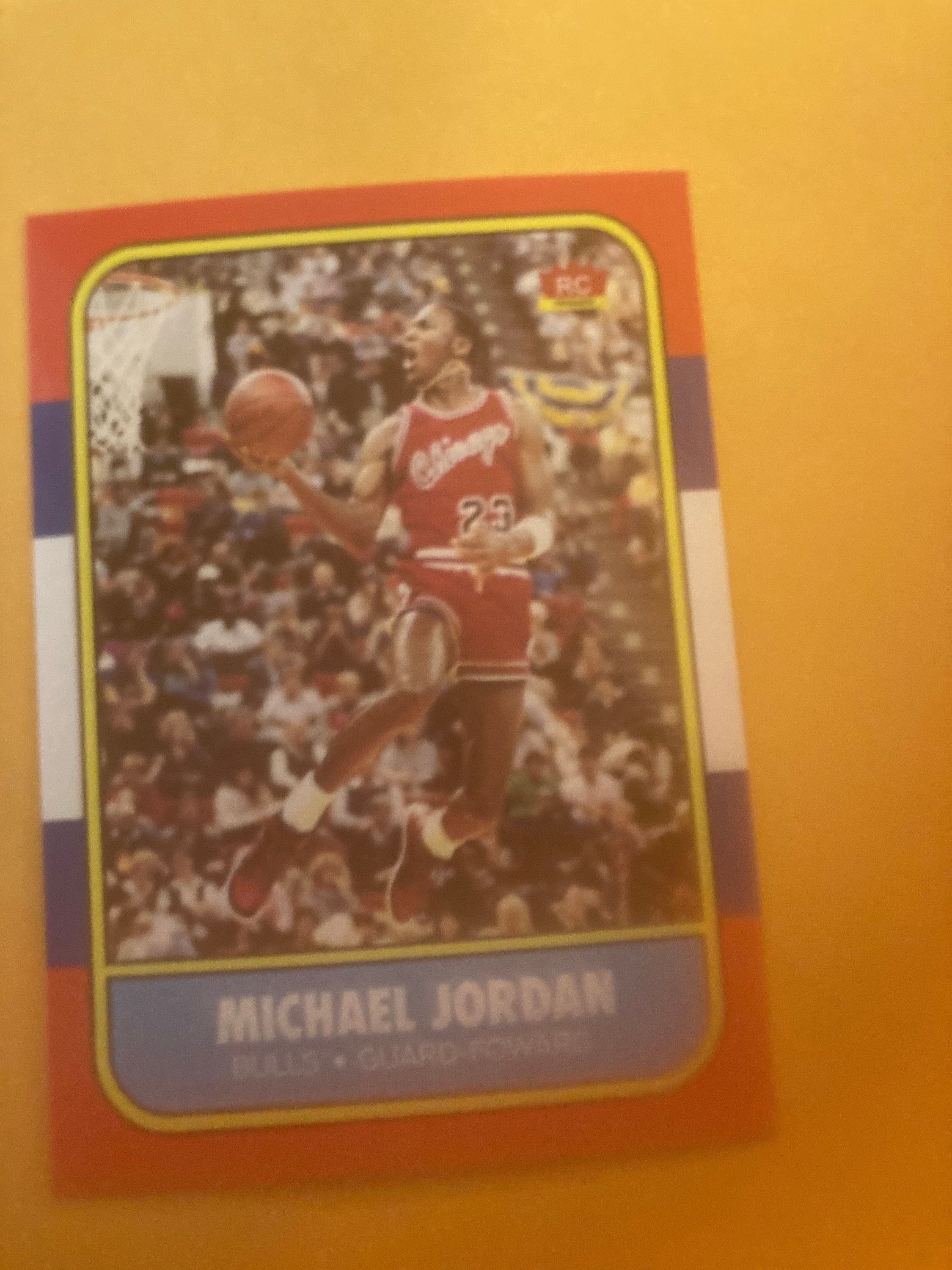 how much does a michael jordan rookie card go for