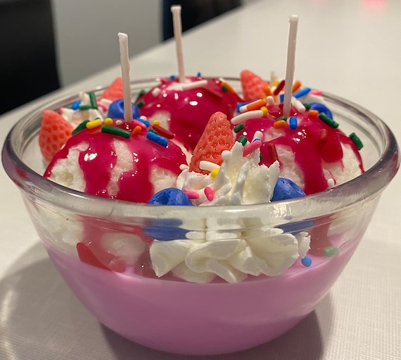 Ice Cream Sundae Candle