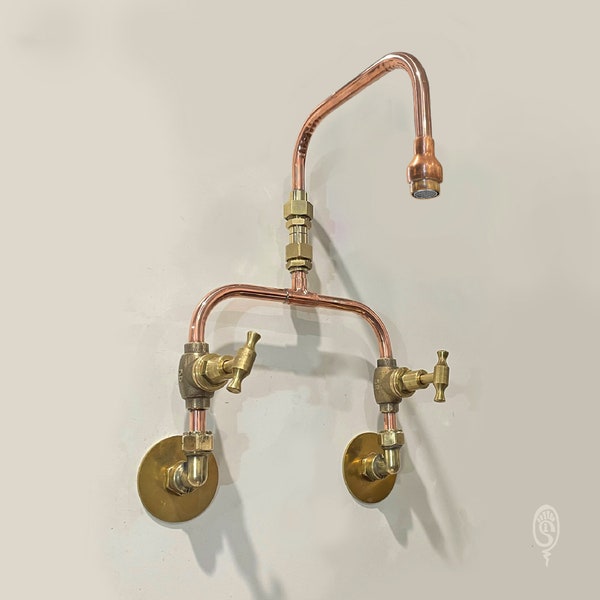 Wall Mount Swivel Tap of Solid Copper & Brass | Grade: AQUASAFE 100 | Custom Orders