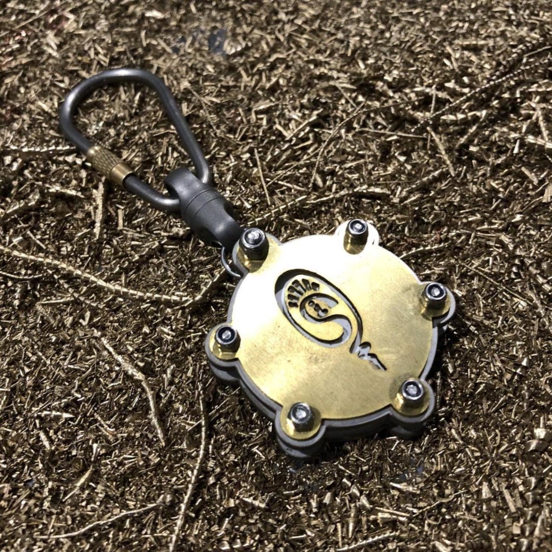 Waterproof AirTag Keychain: Brass, Copper, or Stainless Steel With