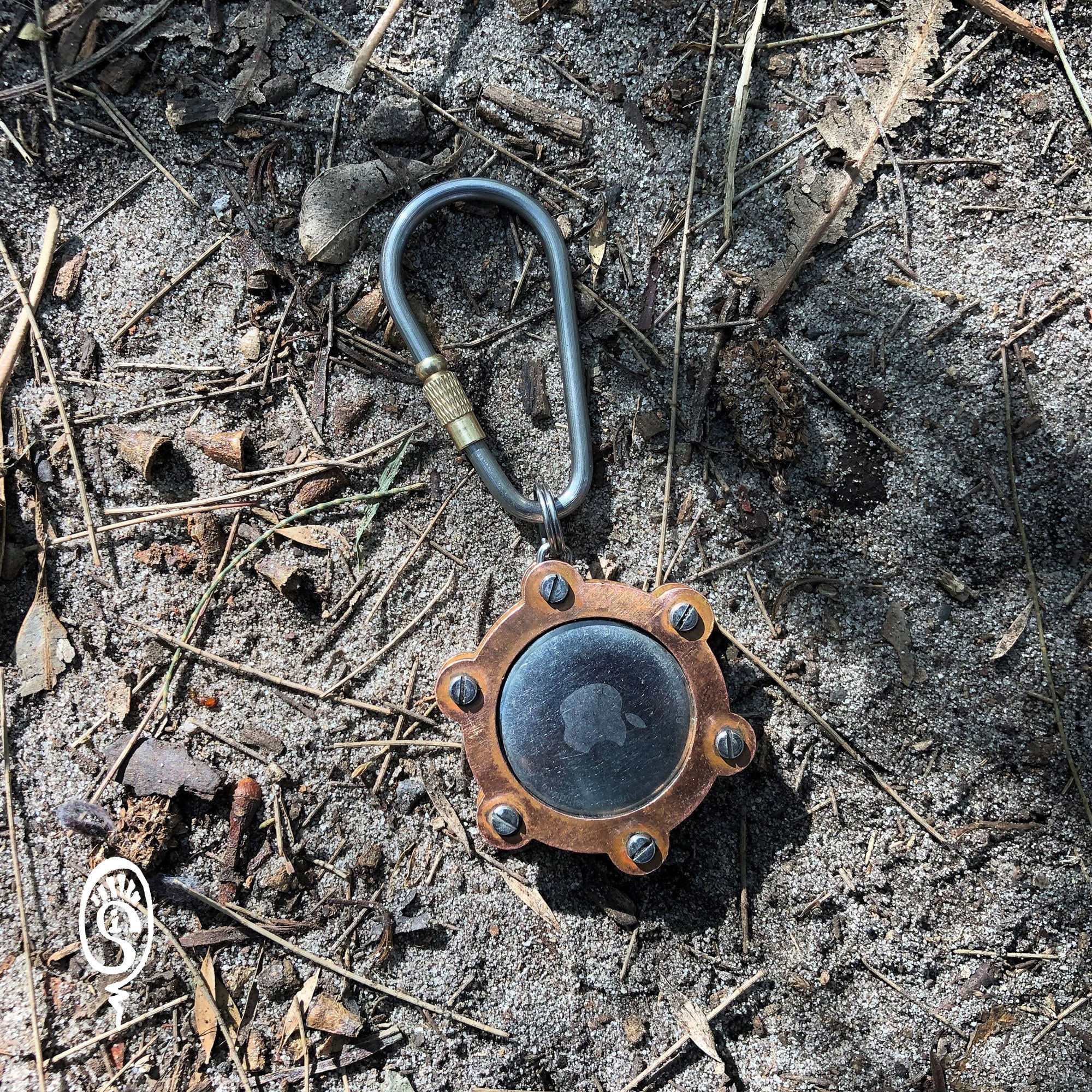 Copper AirTag Holder | Titanium Components | Waterproof | Brass ...