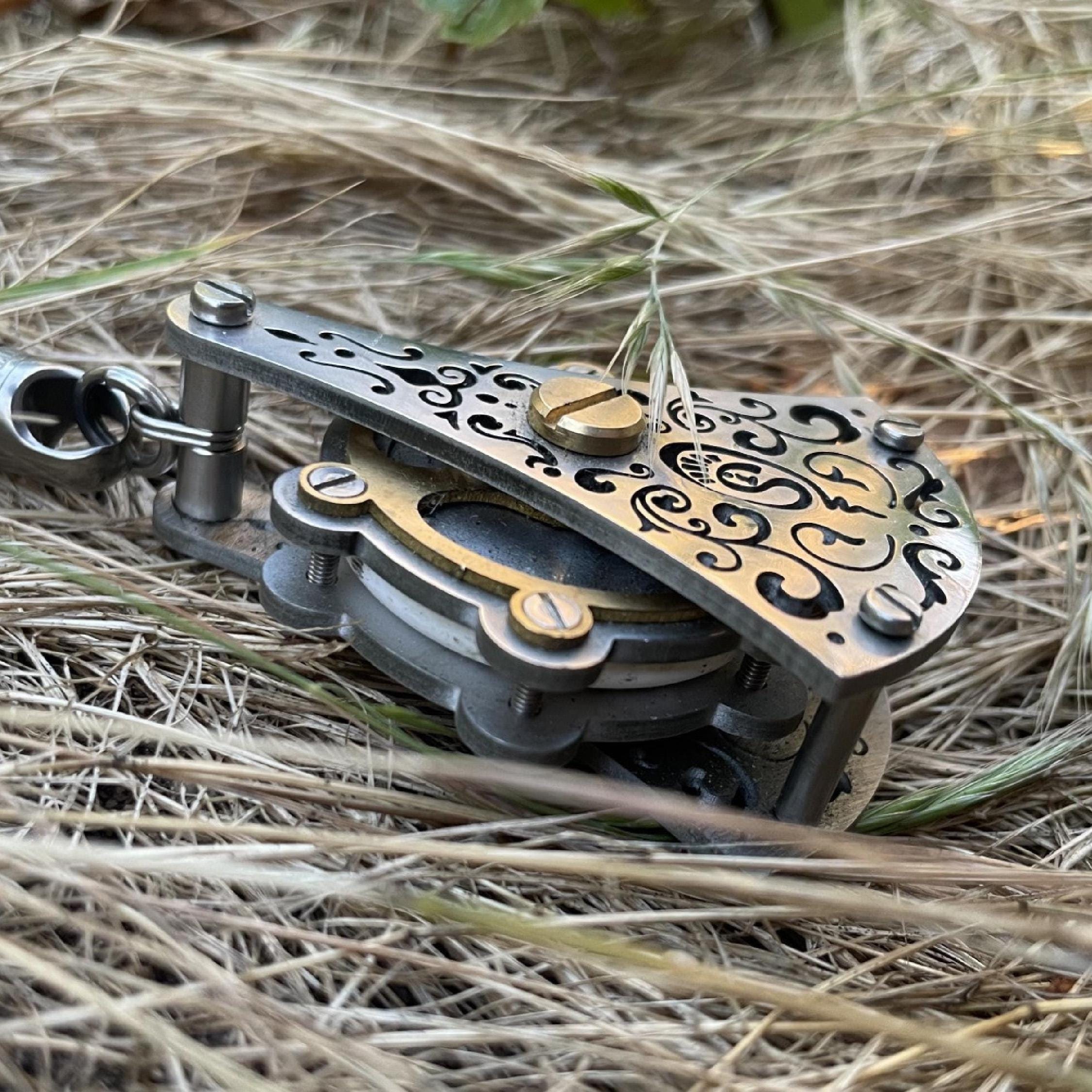 Waterproof AirTag Keychain: Brass, Copper, or Stainless Steel With