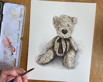 Stuffed Animal Painting, Kids Stuffed Animal Art