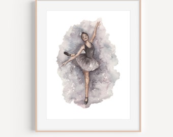 Ballerina Painting, Ballerina Artwork, Dancer Painting, Dancer Art Print