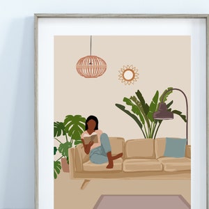 Black Girl Digital Prints Woman Printable Wall Art