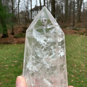 Magical Polished Lemurian Point from Brazil, So Many Rainbows