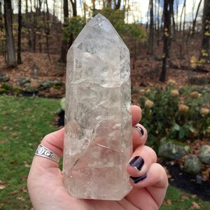 Magical Polished Lemurian Point from Brazil, So Many Rainbows