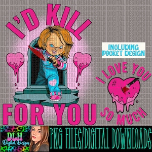 Chucky , bundle, 2 png files , Tshirt design, digital download