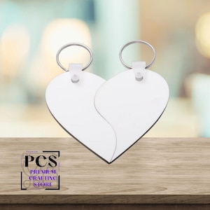 2- Piece Heart Keychains