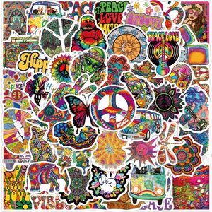 Paz hippie, amor, música / paquete de pegatinas aleatorias