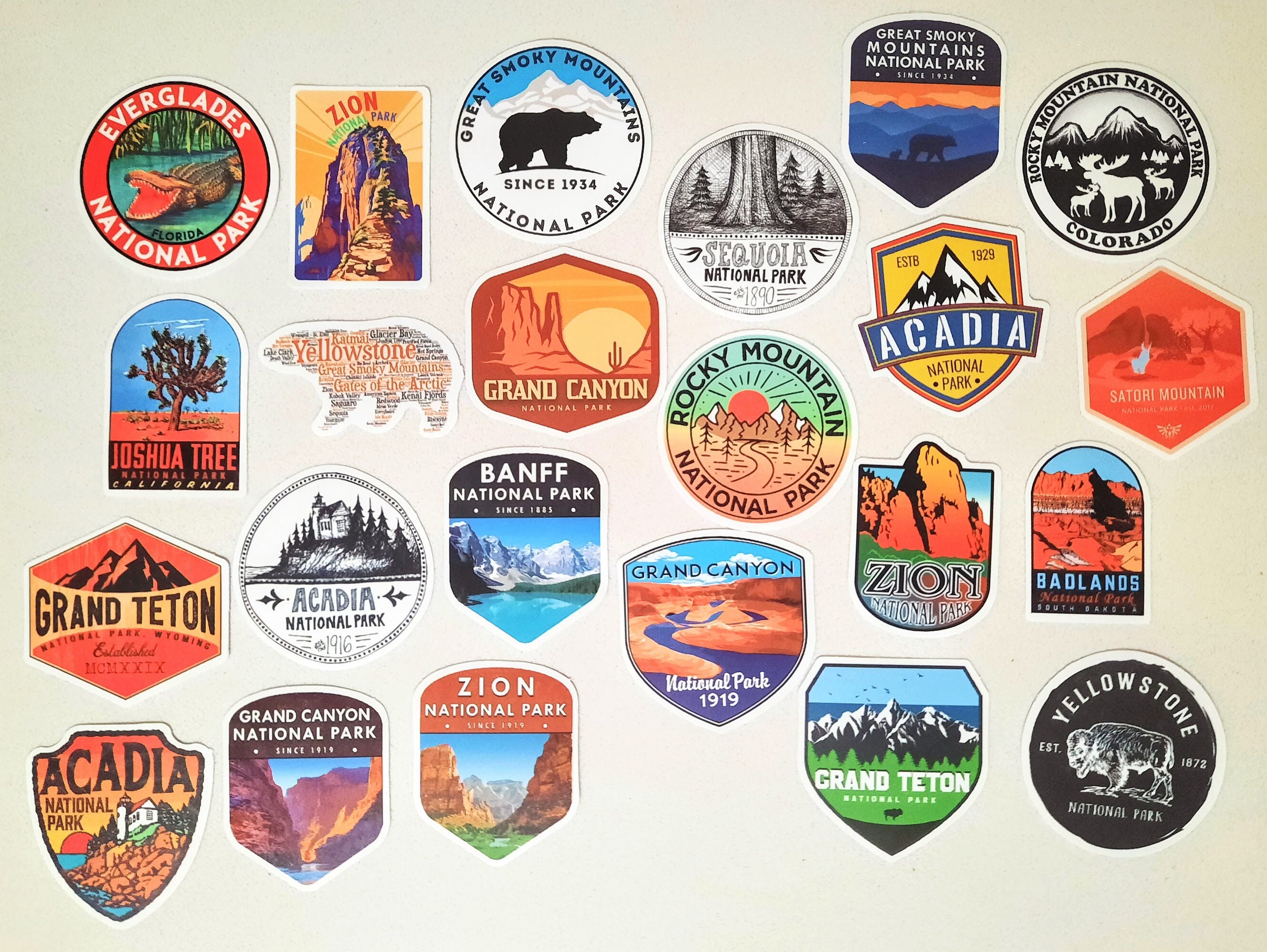 National Parks Stickers | Random Sticker Pack - Etsy