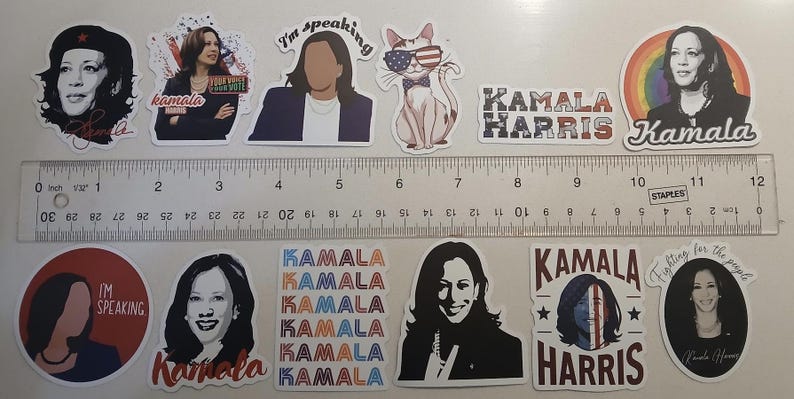 Kamala Harris Stickers | Random Sticker Pack - Etsy