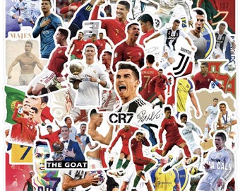 Pegatinas de Cristiano Ronaldo / Paquete de pegatinas aleatorias