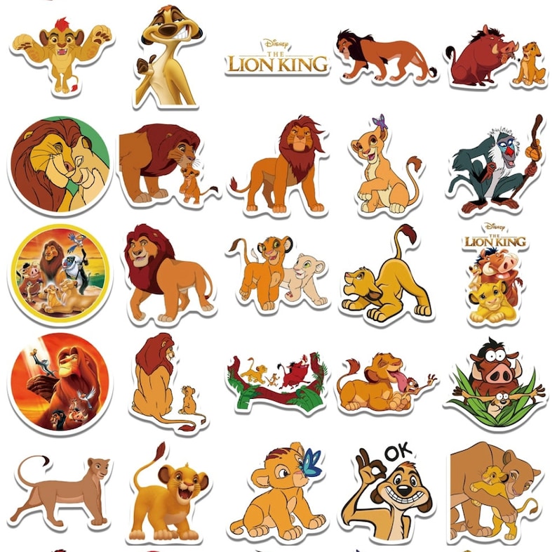 Lion King Stickers Random Sticker Pack Etsy