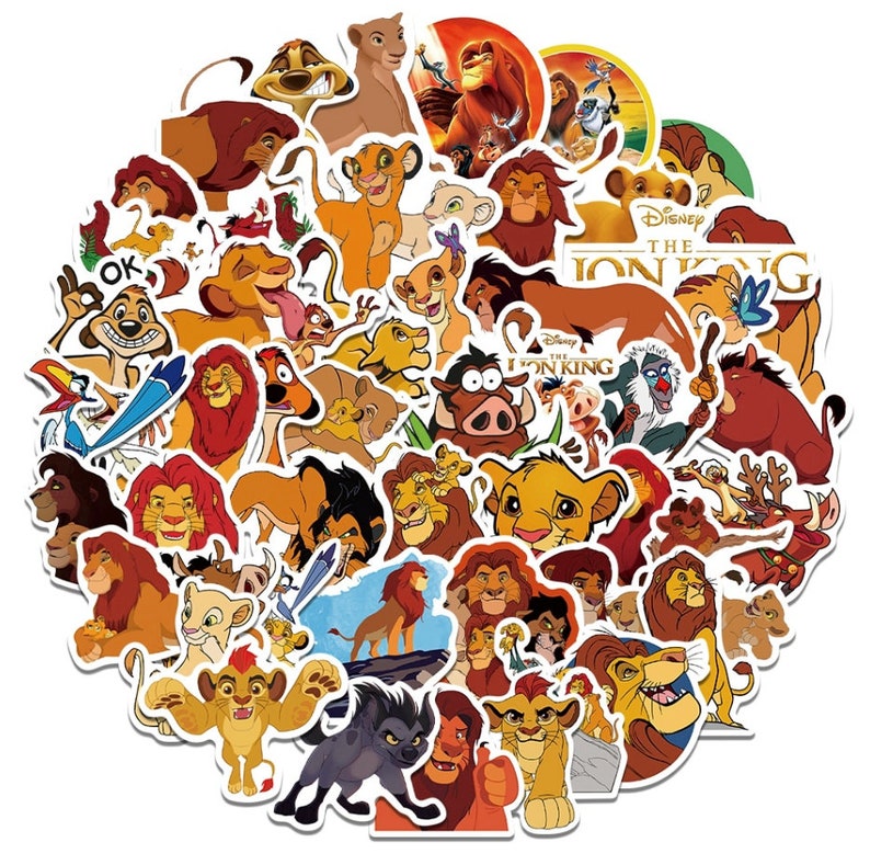 Lion King Stickers Random Sticker Pack Etsy