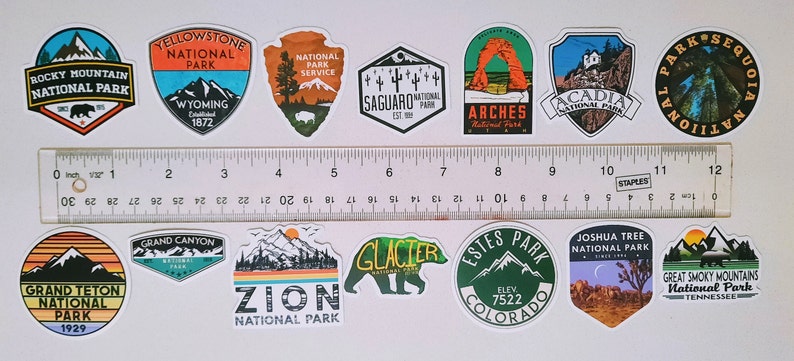 National Parks Stickers Random Sticker Pack - Etsy
