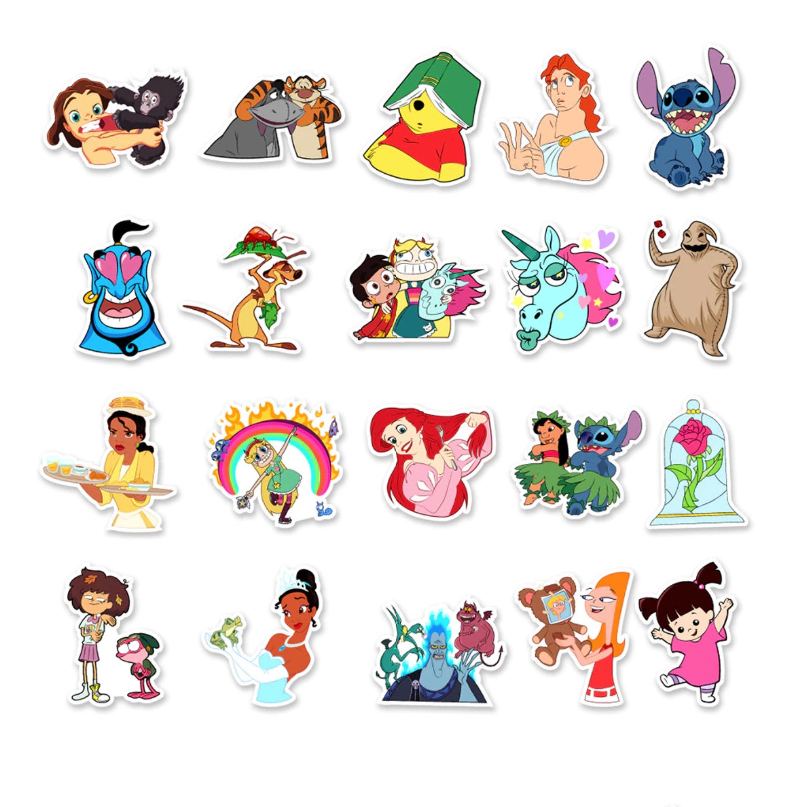 Disney Character Mix Stickers Random Sticker Pack Etsy