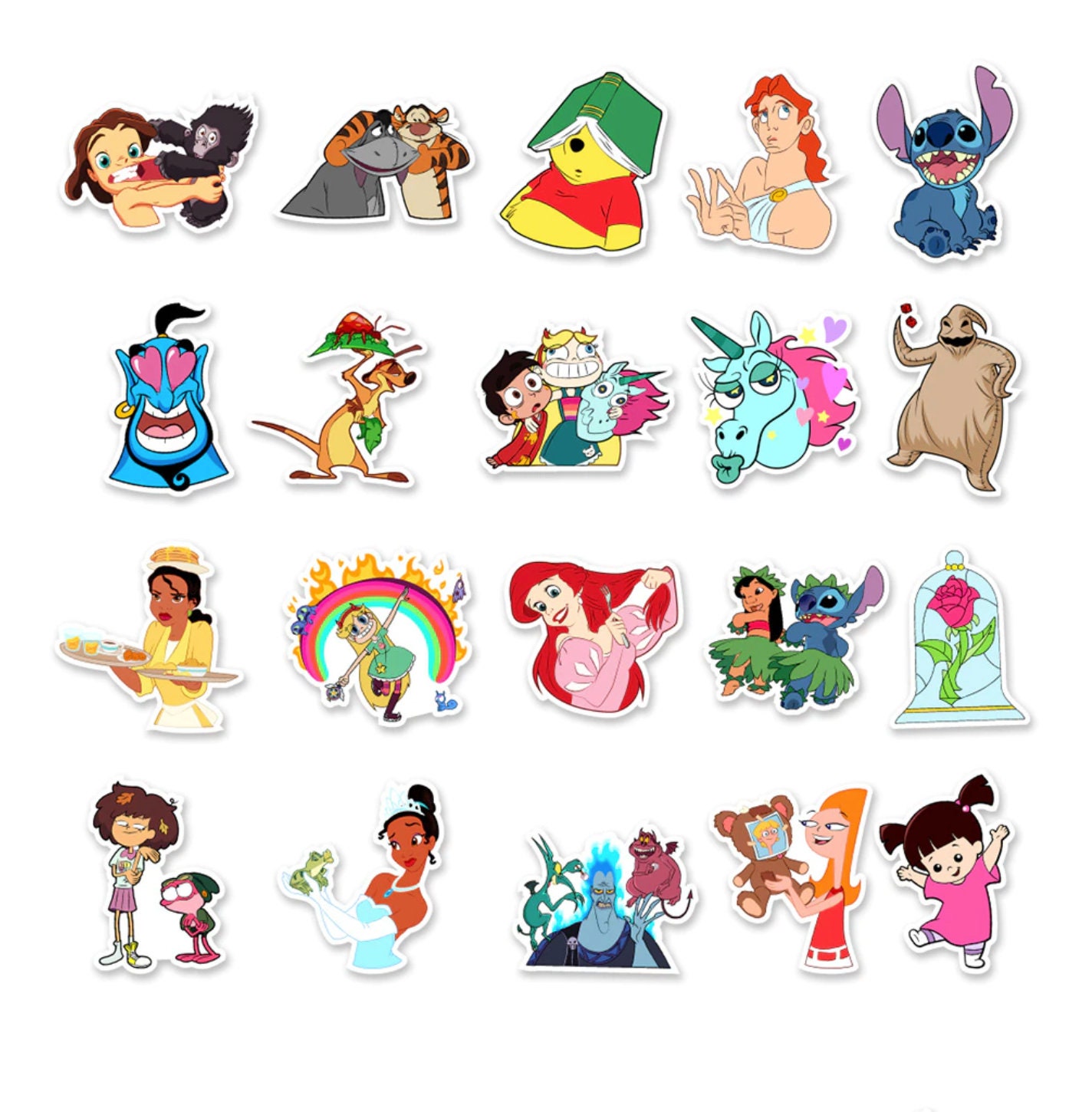 Disney Character Mix Stickers Random Sticker Pack Etsy