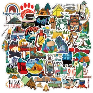Camping, Hiking, Outdoor Stickers | Random Sticker Pack