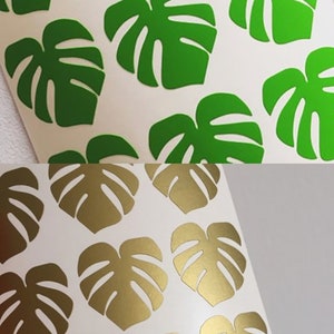 Plantstickers monsterablad | Willekeurig stickerpakket