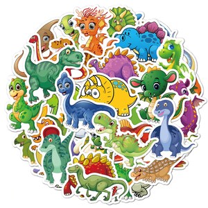 Dinosaur & Dragon Cute Cartoon Stickers | Random Sticker Pack