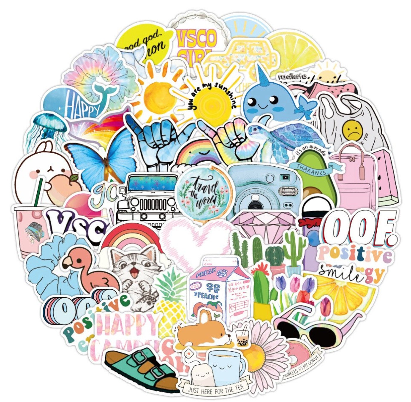 Chance Sticker Cute Cute Girl VSCO Stickers Random Sticker Pack - Etsy