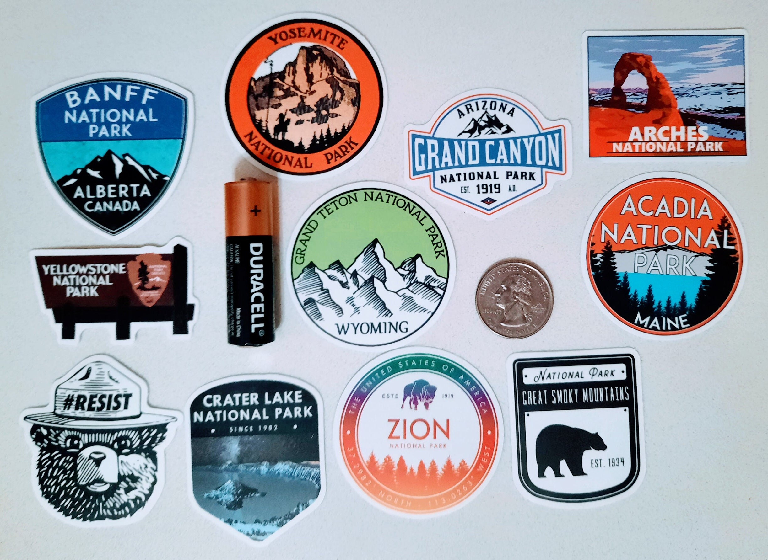 National Parks Stickers Random Sticker Pack - Etsy