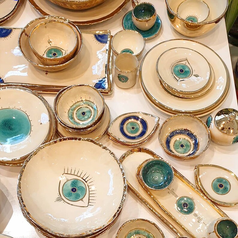 Evil Eye Trinket Dish eyeshaped Etsy