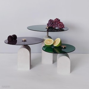 Handmade Concrete & Plexiglass Cloud Serving Tray / Platter (Dream City) - Utopia