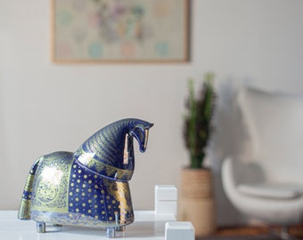 Modern Ceramic Knight Horse figurine, Handmade Horse sculpture,  Gift for Horsel Lover Decorative figurines by Behzad Ajdari